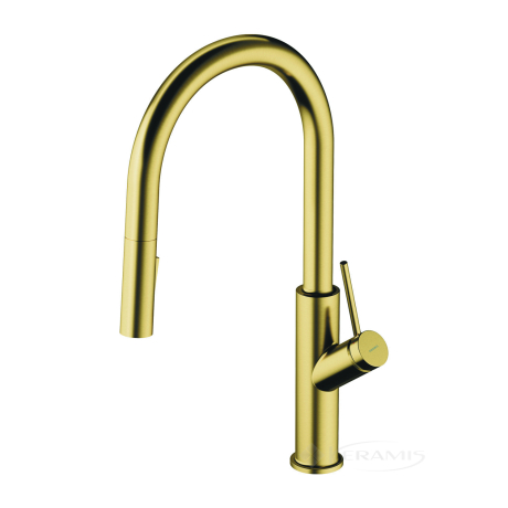 Змішувач для кухні Omnires Bend brushed brass (BE6455BSB)