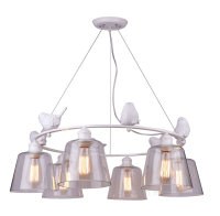 люстра Blitz Modern Style, белый, прозрачный, 6 ламп (4289-46)