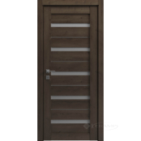 дверне полотно Grand Lux 4 600 мм, напівскло сатин, мадагаскар