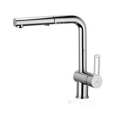 cмеситель для кухни Paffoni Ringo с выдвижным изливом, хром (RIN285CR)
