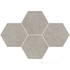 мозаика Stargres Qubus 28,3x40,8 grey heksagon