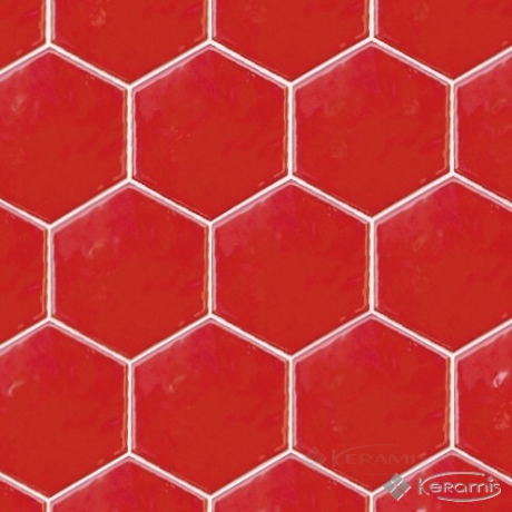 Плитка Equipe Hexatile Brillo 17,5x20 rojo