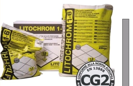 Затирка Litokol Litochrom 1-6 (С.30 серый перламутр) 5 кг