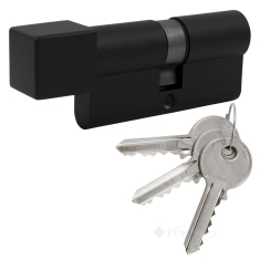 цилиндр для замка Cortellezzi Primo 117 SQ 35x35 ключ-квадратный поворот. черный