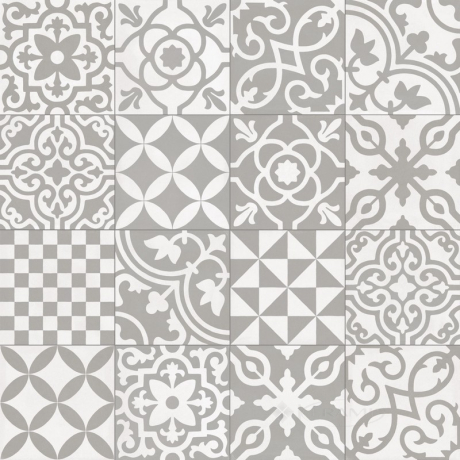 Плитка Ragno Contrasti 20x20 decoro mix grigio