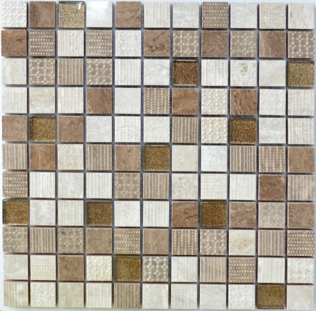 Мозаїка Kotto Keramika СМ 3044 С3 Beige /Brown /Brown Gold 30х30