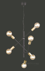 подвесной светильник Trio Cross, черный матовый, 6 ламп (306700632)