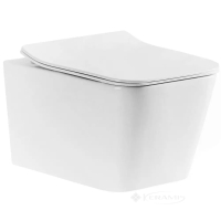 унітаз Devit Linea підвісний, безободковий з сидінням soft-close, білий (3040120)