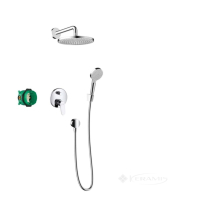 душевая система Hansgrohe Crometta Е 240 с однорычажным смесителем, хром (27958000)