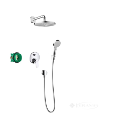 душевая система Hansgrohe Crometta Е 240 с однорычажным смесителем, хром (27958000)