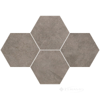 мозаика Stargres Qubus 28,3x40,8 dark grey heksagon
