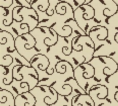 Мозаїка Сolibri mosaic Мозаїчний декор "Завитки" 127x127 (07_7)