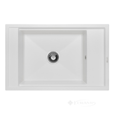 кухонна мийка Granado Estella 78х50х21 з сифоном, white (3305)