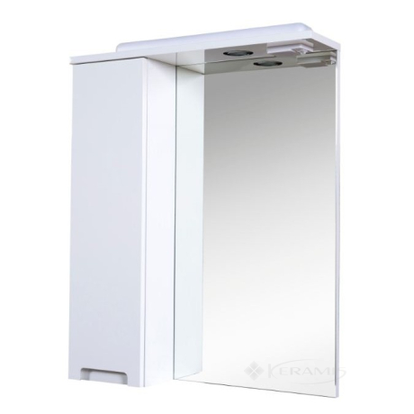 Шафка дзеркальна Аквародос Квадро 60 см 60x74x16 білий (АР0001761)