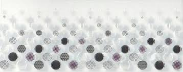 Декор Ceramika Konskie Domenico Bubbles Inserto 20x50 сірий, чорний