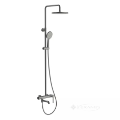 душова система для ванни та душу Gappo 3х режимна, gungrey (G2406-9)