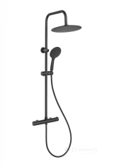 душевая система Invena Musta с термостатом, черная (AU-84-004)