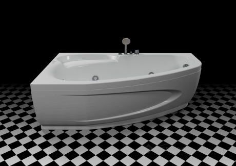 Гидромассажная ванна WGT Rialto Como 180x110 левая, elite+сифон+фронтальная панель