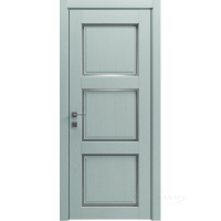 дверное полотно Rodos Style 3 800 мм, полустекло, сосна браш mint