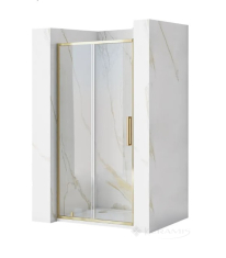 душевая дверь Rea Rapid Slide 120x195 безопасное стекло, прозрачное, gold (REA-K5614)