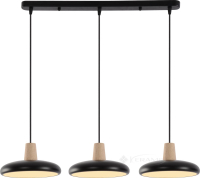 люстра подвесная Valeso XI3342-3 черный + дерево (SP000046070)
