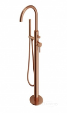 смеситель для ванны отдельностоящий Omnires Y brushed copper (Y1233CPB)
