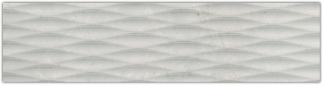 Декор Cerrad Masterstone 119,7x29,7 waves white, матовый, ректифицированный