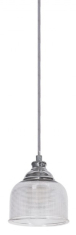 подвесной светильник Azzardo Mora, хром, прозрачный (DEL-8150-1P / AZ2109)