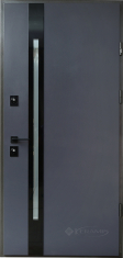 двері вхідні Straj Proof Securemme PF Slim Z 850х2040х120 PF антрацит сірий пісок /vin