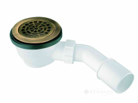 сифон для душового піддону McAlpine бронза, 90 мм, очищення зверху (HC27-ABBR)