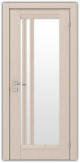 дверное полотно Rodos Fresca Colombo 800 мм, со стеклом, беленый дуб