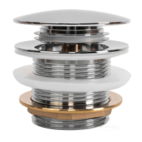 донний клапан Rea із системою click-clack, універсальний, хром (REA-W2013)