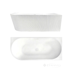 ванна акрилова Rea Wenus 170х80 + сифон + пробка click/clack, праворуч, white (REA-W0130)