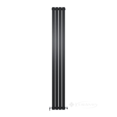 радиатор дизайнерский Ideale Jolanda 12 4x1800x236 черный (боковое подключение)