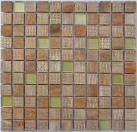 мозаїка Kotto Keramika СМ 3040 С2 Brown /Gold 30х30