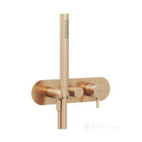 змішувач для ванни та душу Ravak Espirit з душовим набором, рожеве золото (X070361)