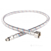 гибкая подводка для смесителя Ferro L=50 M10x3/8" нержавеющая оплетка (WBS12)