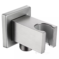 подключение для душевого шланга Devit Flow с держателем ручного душа, brushed nickel (D113100000020BN)