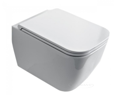 унитаз подвесной Scarabeo Teorema 2.0  с сиденьем soft close (5126CL+8305B) 