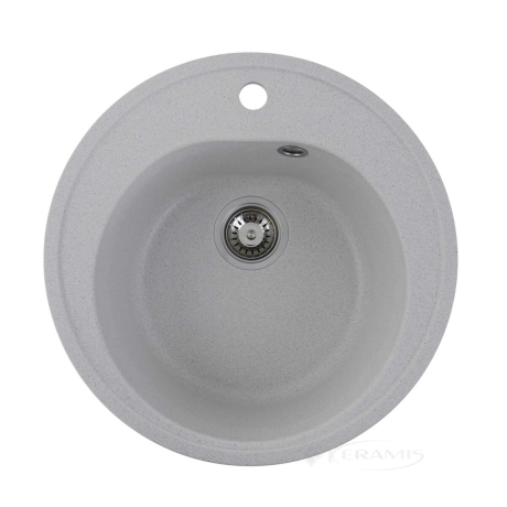 Кухонна мийка Platinum Luna 51х51х18 біла в крапку матова (SP000025052)