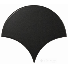 плитка Equipe Scale 10,6x12 Fan black matt (21976)