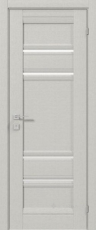 Дверное полотно Rodos Fresca Donna 800 мм, с полустеклом, сосна крем