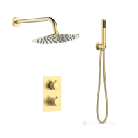 душевая система Volle Sistema R скрытого монтажа, с термостатом, cepillado oro (1585.090115)