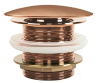 донний клапан Rea із системою click-clack, універсальний, brushed copper (REA-W2016)