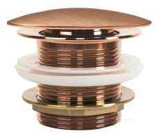 донный клапан Rea с системой click-clack, универсальный, brushed copper (REA-W2016)