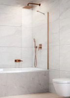 штора для ванны Radaway Idea PNJ II 80х150 прозрачное стекло, brushed copper (10001080-93-01)