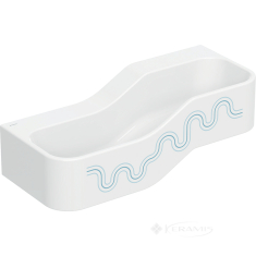 умывальник для детей Geberit Bambini 90x39 без отверстий под смеситель, левый, белый альп/голубой (502.973.SX.2)