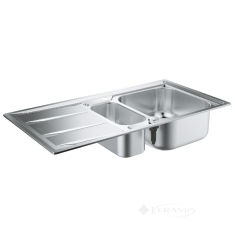 кухонная мойка Grohe K400 50x97 нержавеющая сталь, 2 чаши (31567SD0)