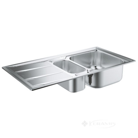 Кухонна мийка Grohe K400 50x97 нержавіюча сталь, 2 чаші (31567SD0)