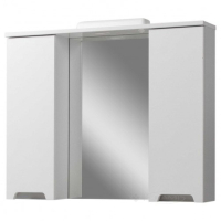 зеркало со шкафчиком Юввис Эстель 95,2x72,3x16,7 Z-11 с подсеткой белый (45391-01)